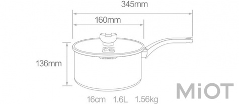 Сотейник Xiaomi Yi wu yi shi Pans 16 см